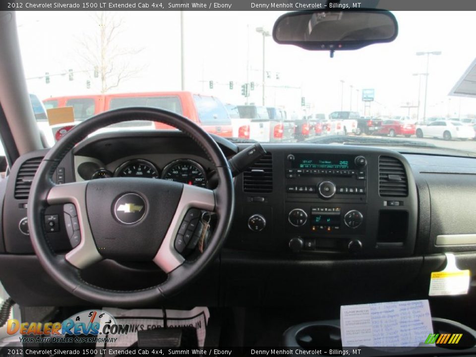 2012 Chevrolet Silverado 1500 LT Extended Cab 4x4 Summit White / Ebony Photo #9