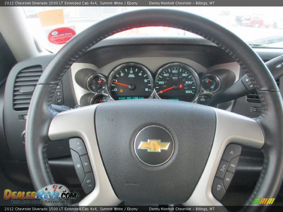 2012 Chevrolet Silverado 1500 LT Extended Cab 4x4 Summit White / Ebony Photo #11