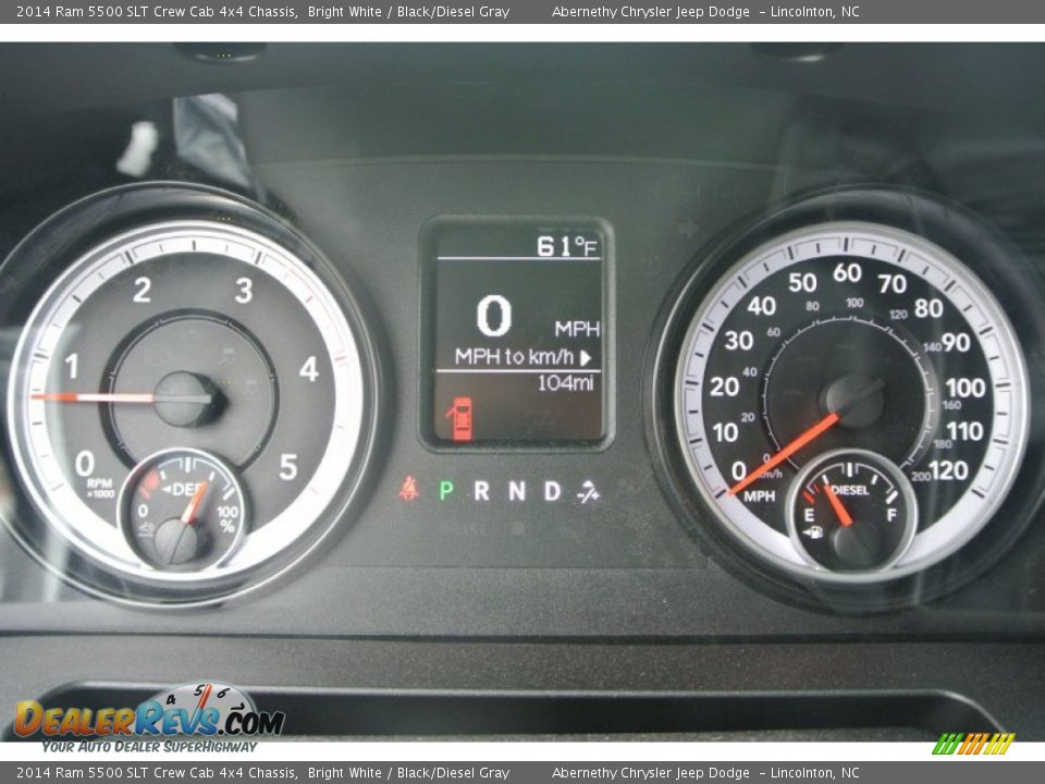2014 Ram 5500 SLT Crew Cab 4x4 Chassis Bright White / Black/Diesel Gray Photo #12