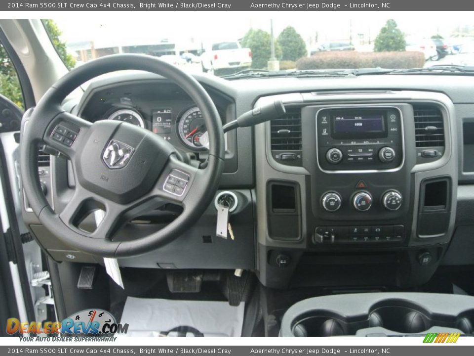 2014 Ram 5500 SLT Crew Cab 4x4 Chassis Bright White / Black/Diesel Gray Photo #15
