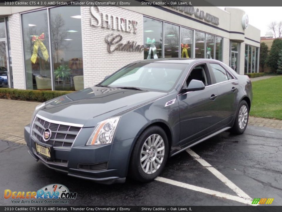 2010 Cadillac CTS 4 3.0 AWD Sedan Thunder Gray ChromaFlair / Ebony Photo #1