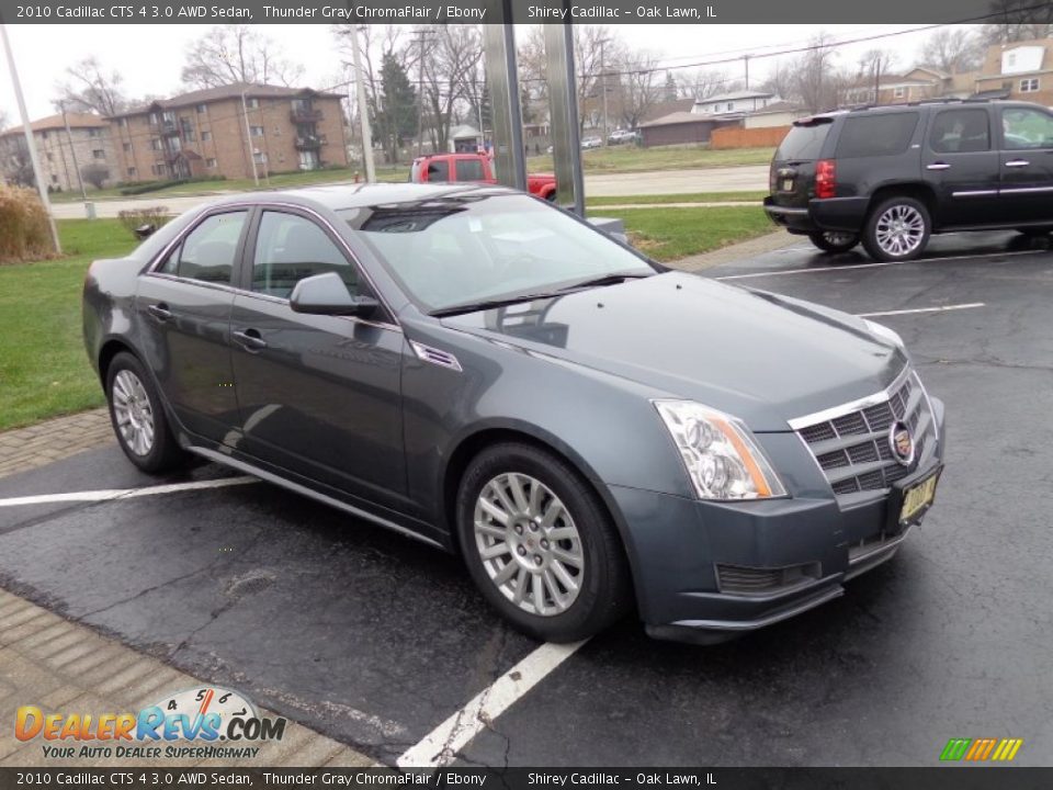 2010 Cadillac CTS 4 3.0 AWD Sedan Thunder Gray ChromaFlair / Ebony Photo #3