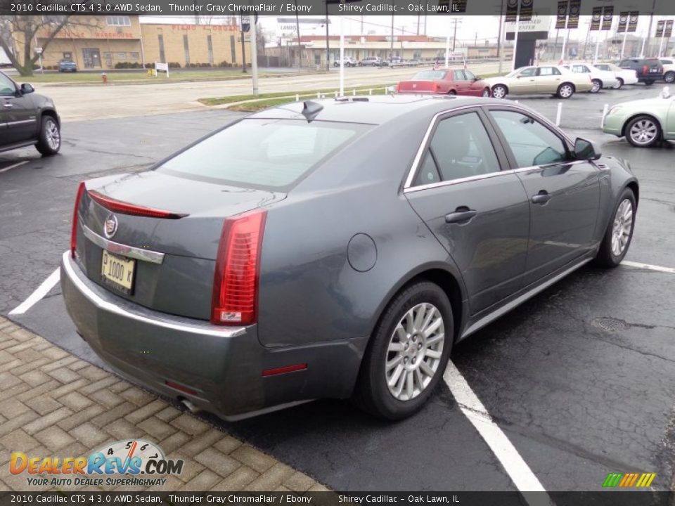 2010 Cadillac CTS 4 3.0 AWD Sedan Thunder Gray ChromaFlair / Ebony Photo #4