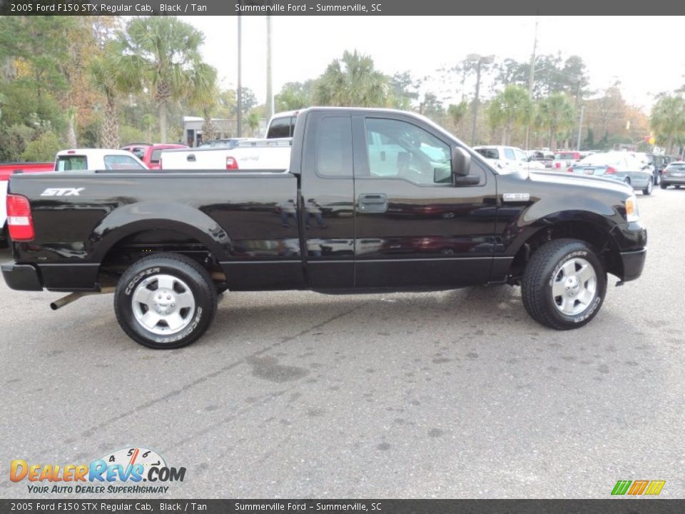 2005 Ford F150 STX Regular Cab Black / Tan Photo #8