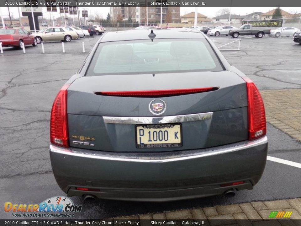 2010 Cadillac CTS 4 3.0 AWD Sedan Thunder Gray ChromaFlair / Ebony Photo #5