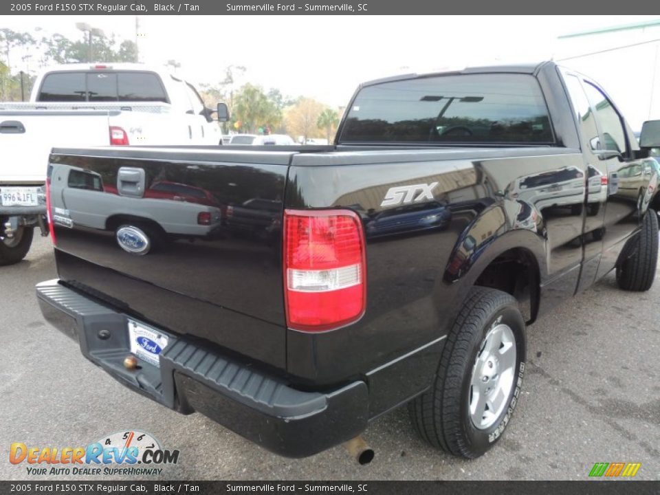 2005 Ford F150 STX Regular Cab Black / Tan Photo #9