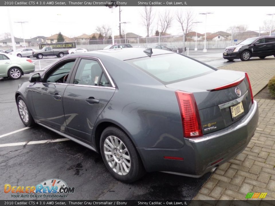 2010 Cadillac CTS 4 3.0 AWD Sedan Thunder Gray ChromaFlair / Ebony Photo #6