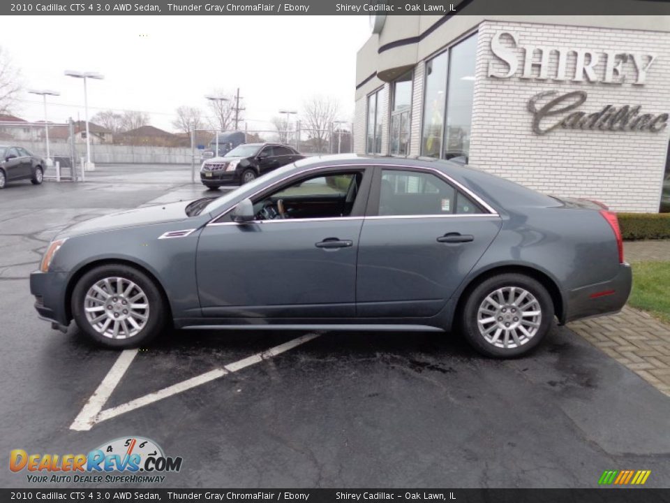 2010 Cadillac CTS 4 3.0 AWD Sedan Thunder Gray ChromaFlair / Ebony Photo #7