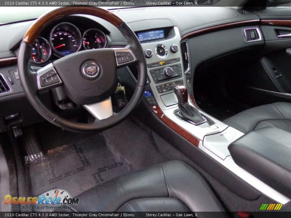 2010 Cadillac CTS 4 3.0 AWD Sedan Thunder Gray ChromaFlair / Ebony Photo #15