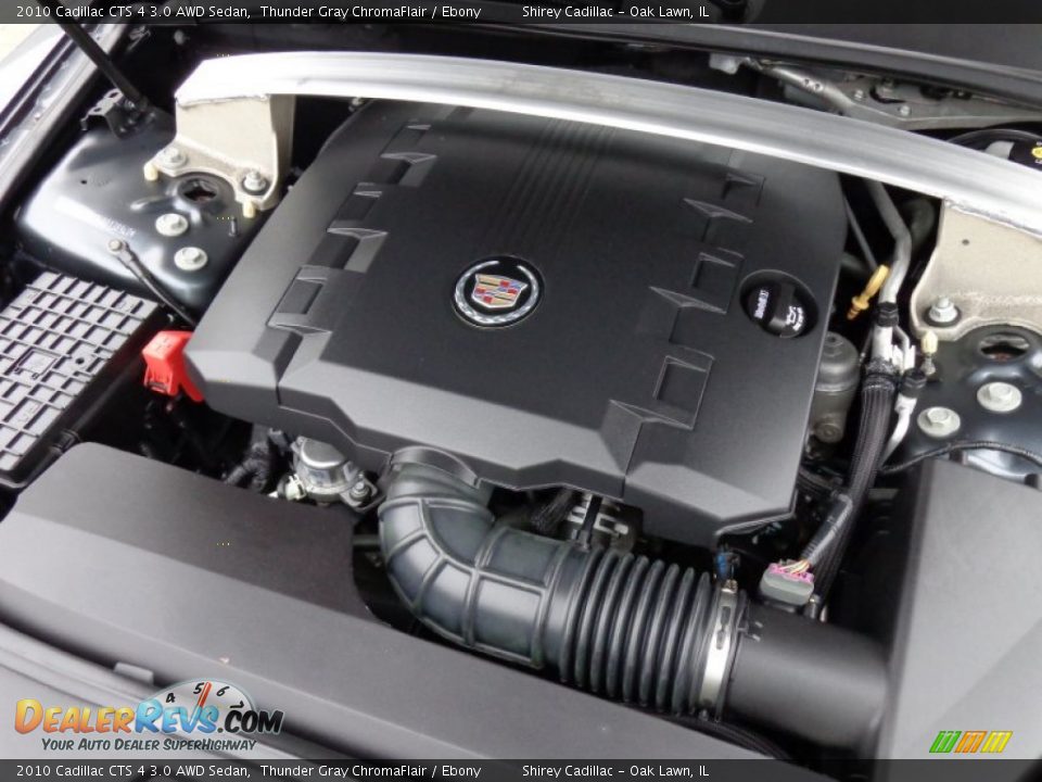 2010 Cadillac CTS 4 3.0 AWD Sedan Thunder Gray ChromaFlair / Ebony Photo #17