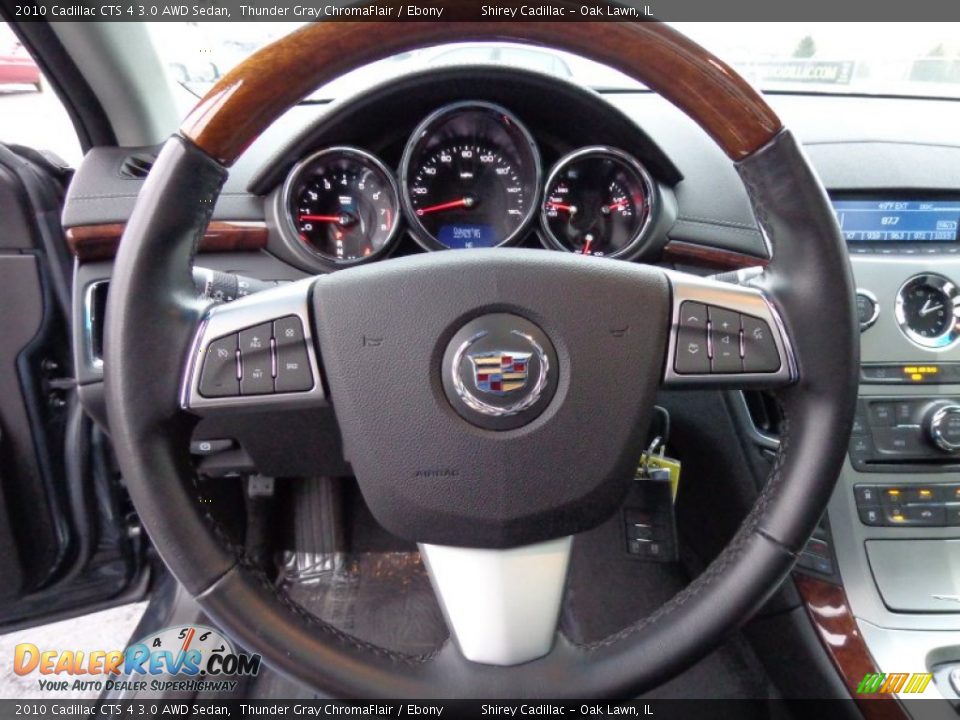 2010 Cadillac CTS 4 3.0 AWD Sedan Thunder Gray ChromaFlair / Ebony Photo #18