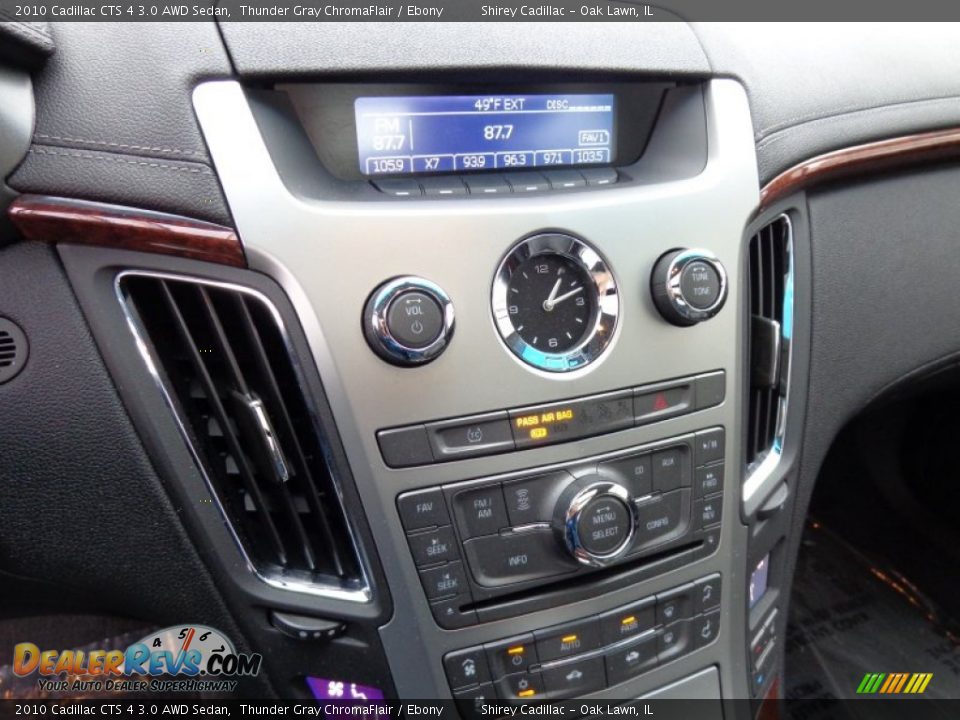 2010 Cadillac CTS 4 3.0 AWD Sedan Thunder Gray ChromaFlair / Ebony Photo #20