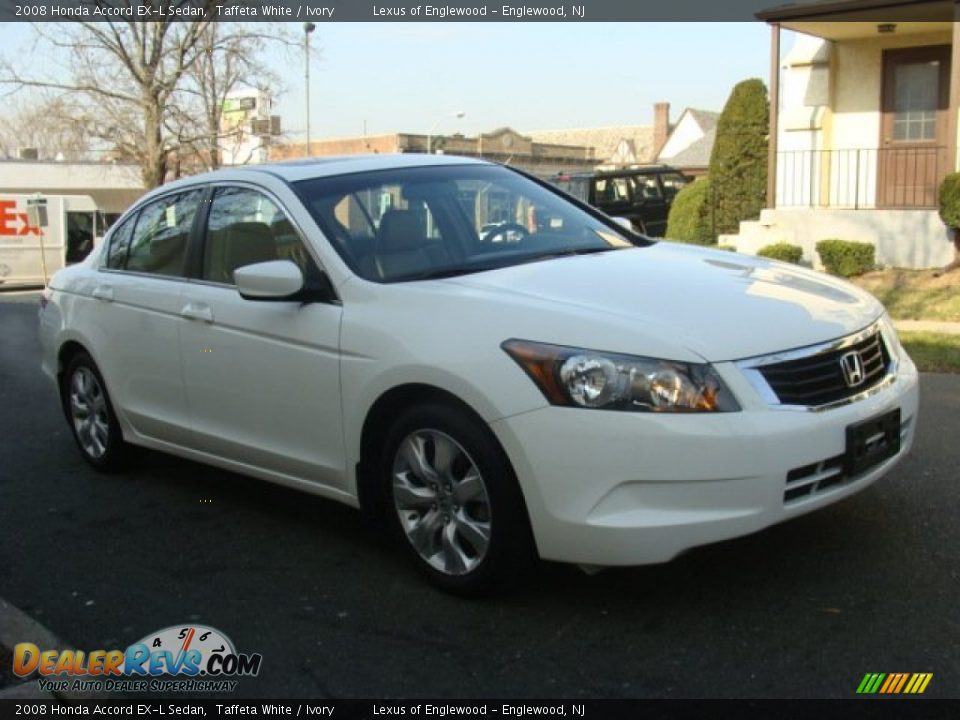 2008 Honda Accord EX-L Sedan Taffeta White / Ivory Photo #3
