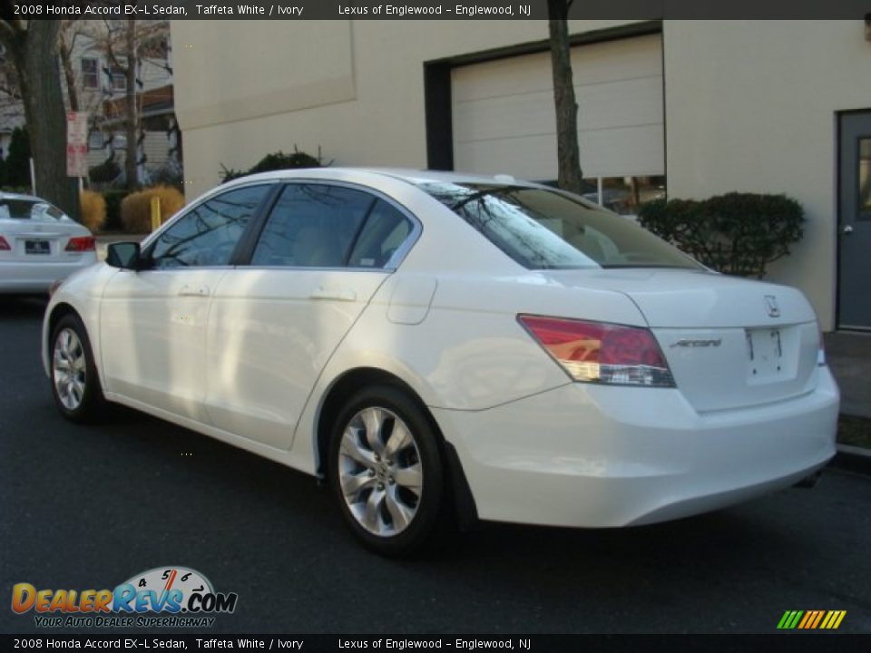 2008 Honda Accord EX-L Sedan Taffeta White / Ivory Photo #6