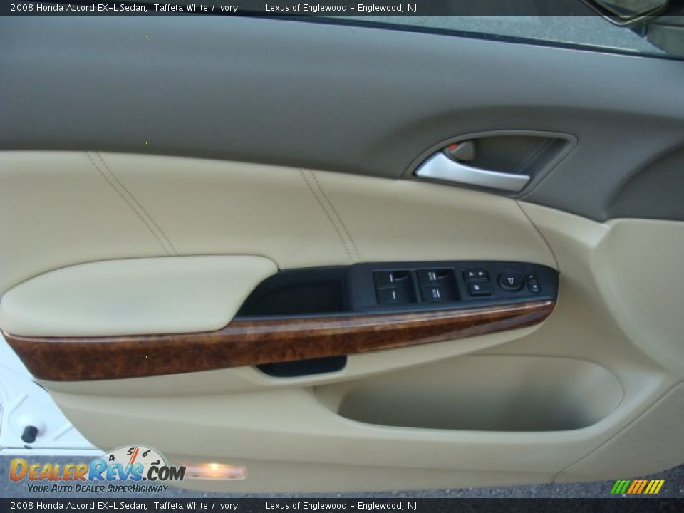 2008 Honda Accord EX-L Sedan Taffeta White / Ivory Photo #7