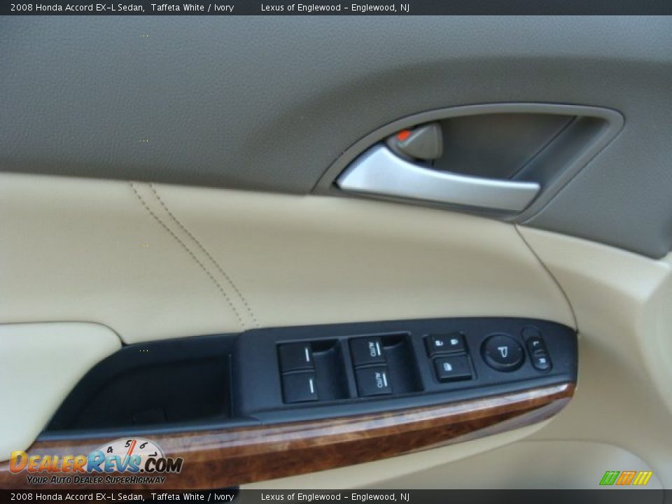 2008 Honda Accord EX-L Sedan Taffeta White / Ivory Photo #8