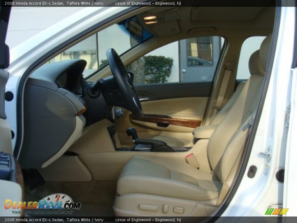 2008 Honda Accord EX-L Sedan Taffeta White / Ivory Photo #9
