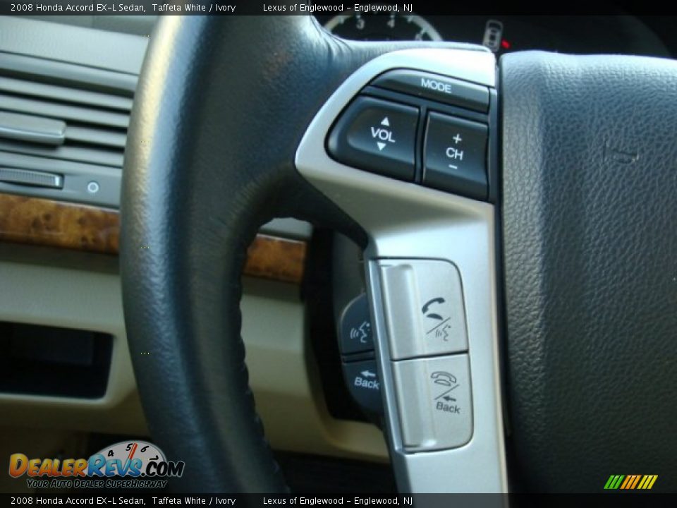 2008 Honda Accord EX-L Sedan Taffeta White / Ivory Photo #13