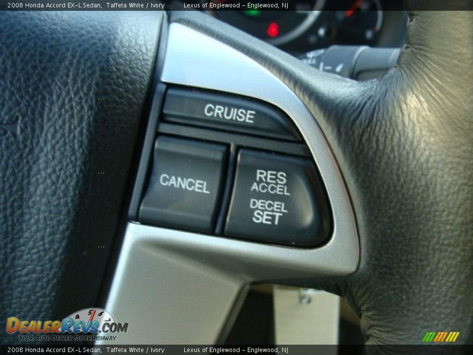 2008 Honda Accord EX-L Sedan Taffeta White / Ivory Photo #14