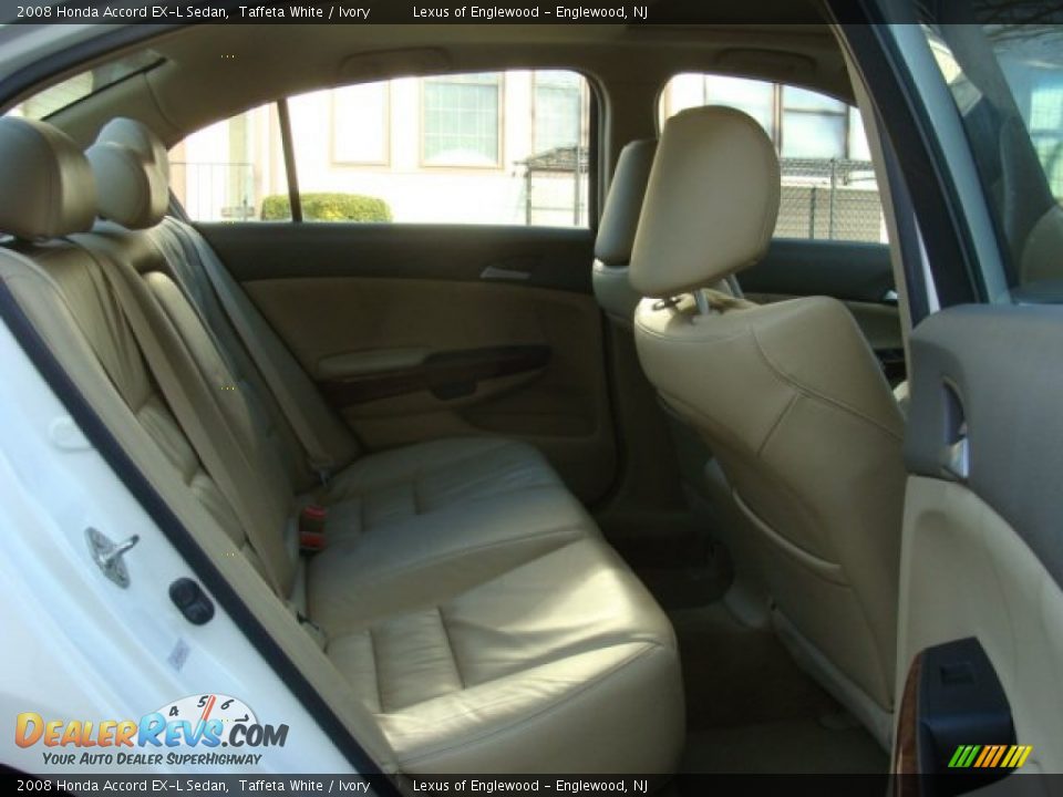 2008 Honda Accord EX-L Sedan Taffeta White / Ivory Photo #20