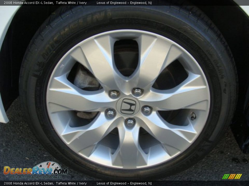 2008 Honda Accord EX-L Sedan Taffeta White / Ivory Photo #22