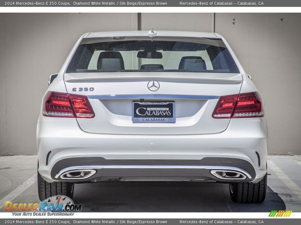 2014 Mercedes-Benz E 350 Coupe Diamond White Metallic / Silk Beige/Espresso Brown Photo #3