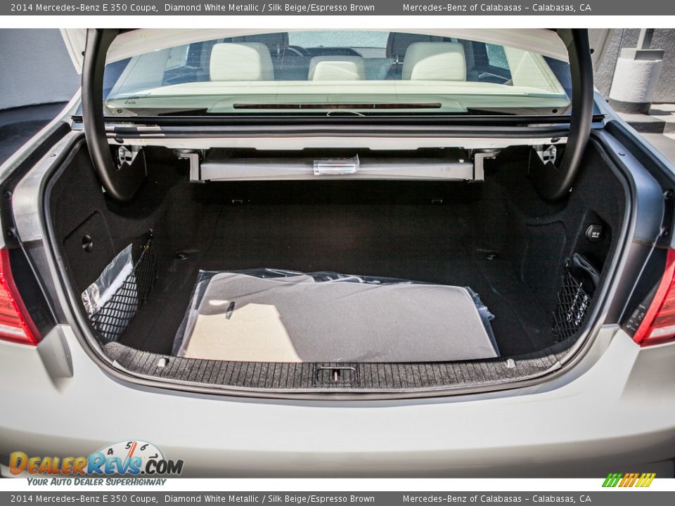 2014 Mercedes-Benz E 350 Coupe Diamond White Metallic / Silk Beige/Espresso Brown Photo #4