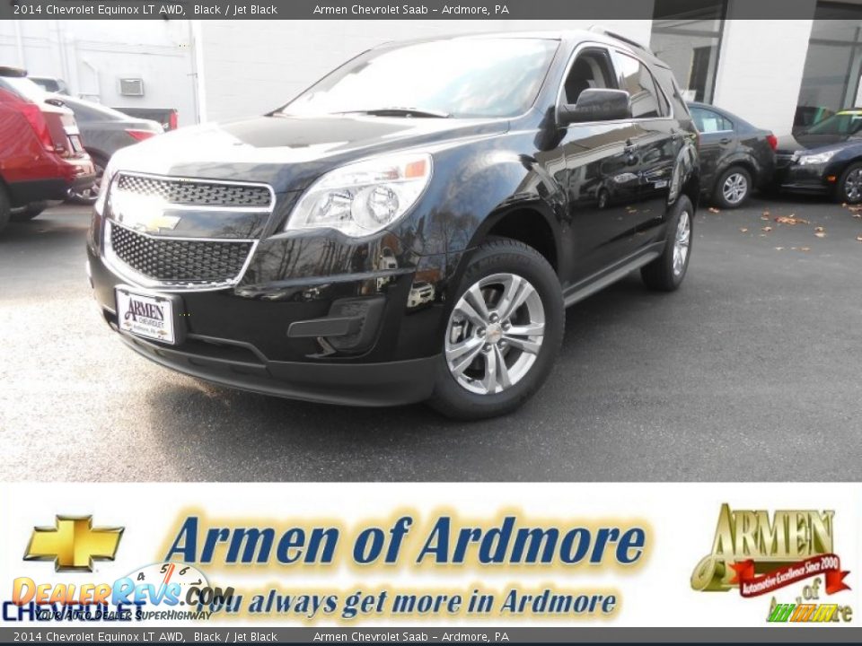2014 Chevrolet Equinox LT AWD Black / Jet Black Photo #1