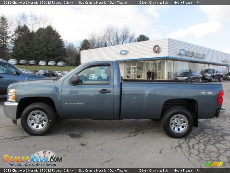 2012 Chevrolet Silverado 1500 LS Regular Cab 4x4 Blue Granite Metallic / Dark Titanium Photo #2