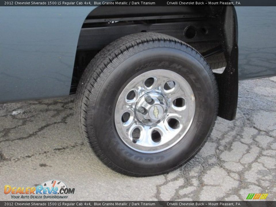 2012 Chevrolet Silverado 1500 LS Regular Cab 4x4 Blue Granite Metallic / Dark Titanium Photo #3