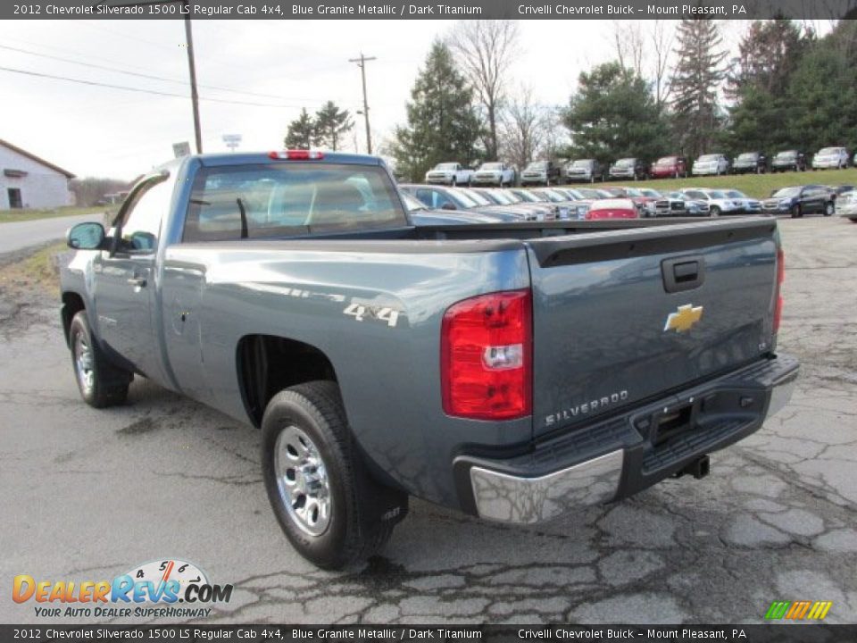 2012 Chevrolet Silverado 1500 LS Regular Cab 4x4 Blue Granite Metallic / Dark Titanium Photo #5
