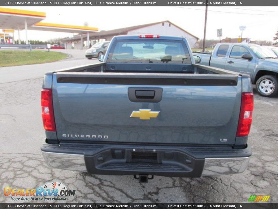 2012 Chevrolet Silverado 1500 LS Regular Cab 4x4 Blue Granite Metallic / Dark Titanium Photo #6