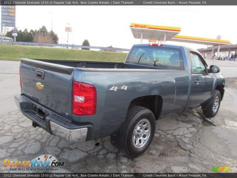 2012 Chevrolet Silverado 1500 LS Regular Cab 4x4 Blue Granite Metallic / Dark Titanium Photo #9