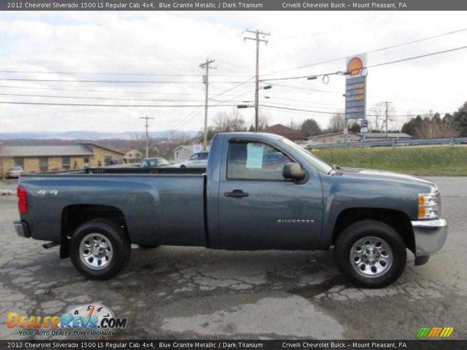 2012 Chevrolet Silverado 1500 LS Regular Cab 4x4 Blue Granite Metallic / Dark Titanium Photo #10