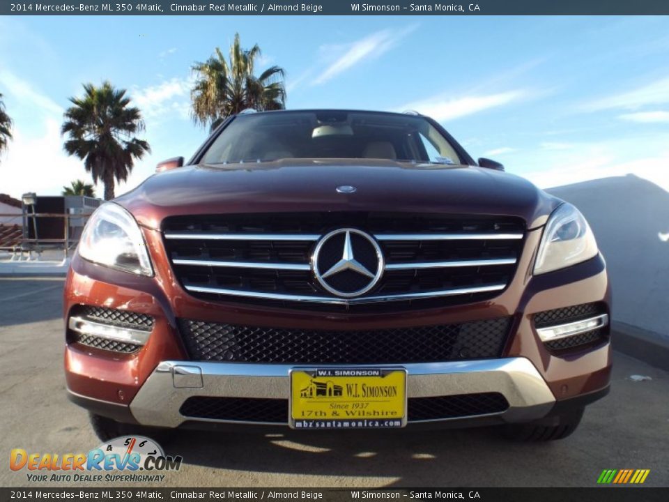 2014 Mercedes-Benz ML 350 4Matic Cinnabar Red Metallic / Almond Beige Photo #2