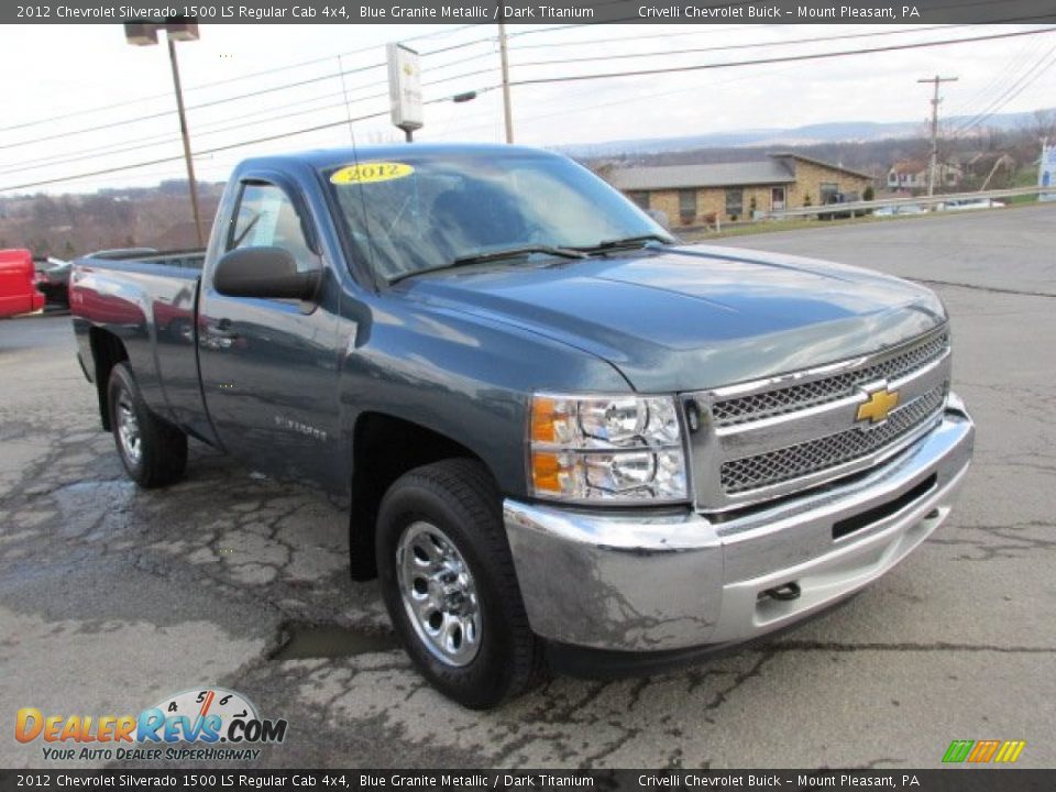 2012 Chevrolet Silverado 1500 LS Regular Cab 4x4 Blue Granite Metallic / Dark Titanium Photo #11