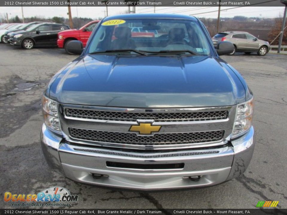 2012 Chevrolet Silverado 1500 LS Regular Cab 4x4 Blue Granite Metallic / Dark Titanium Photo #12