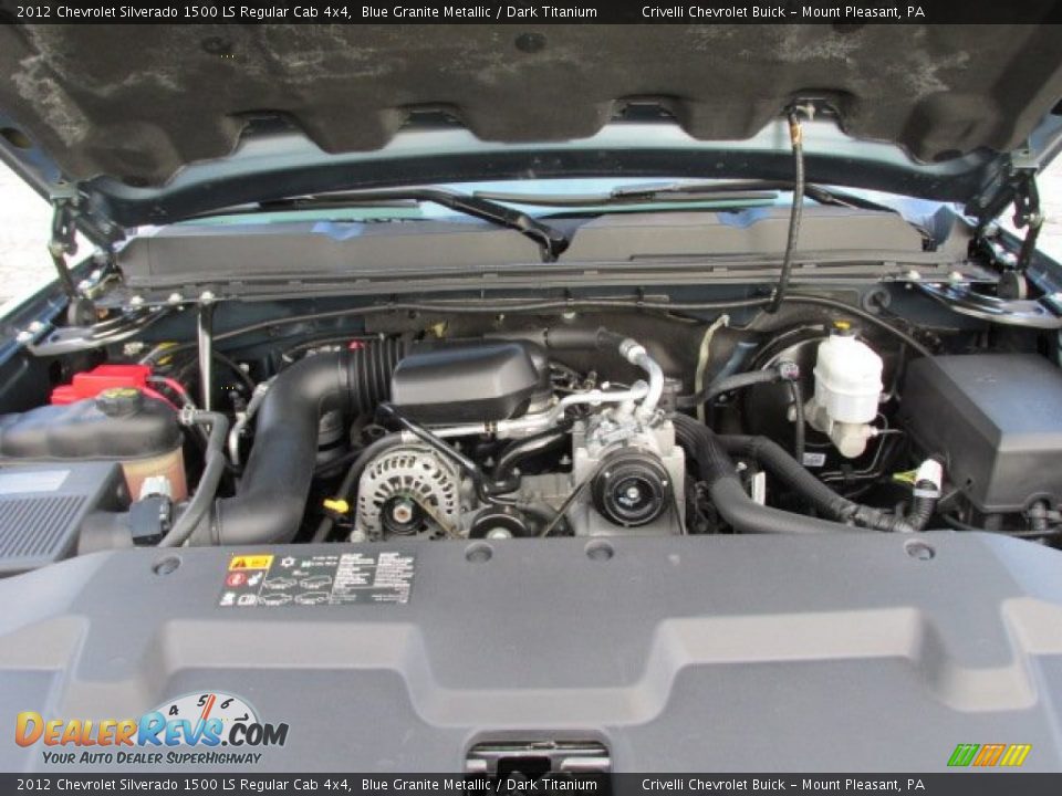 2012 Chevrolet Silverado 1500 LS Regular Cab 4x4 Blue Granite Metallic / Dark Titanium Photo #13