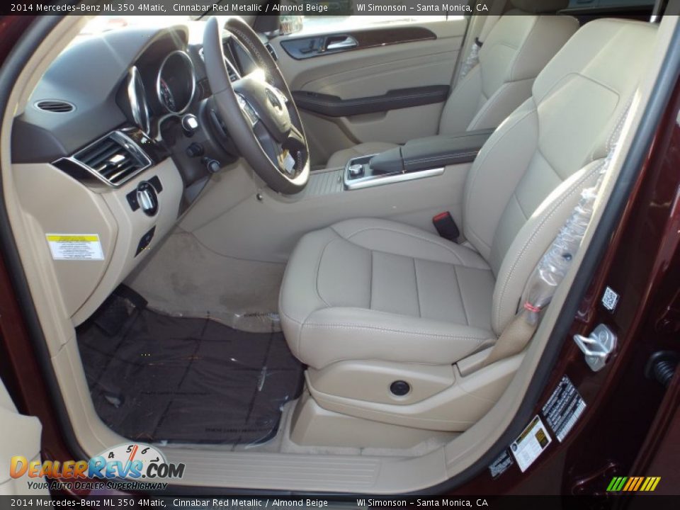 2014 Mercedes-Benz ML 350 4Matic Cinnabar Red Metallic / Almond Beige Photo #7