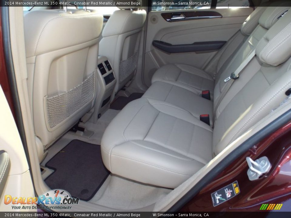 2014 Mercedes-Benz ML 350 4Matic Cinnabar Red Metallic / Almond Beige Photo #8