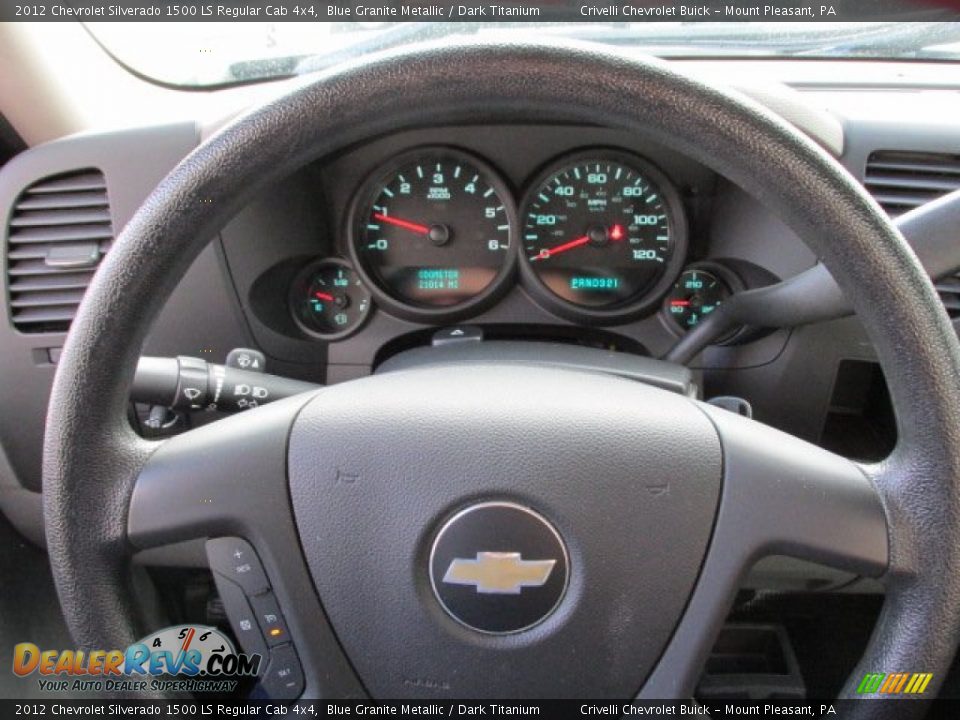 2012 Chevrolet Silverado 1500 LS Regular Cab 4x4 Blue Granite Metallic / Dark Titanium Photo #19