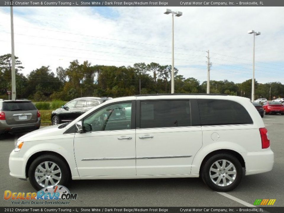 2012 Chrysler Town & Country Touring - L Stone White / Dark Frost Beige/Medium Frost Beige Photo #2