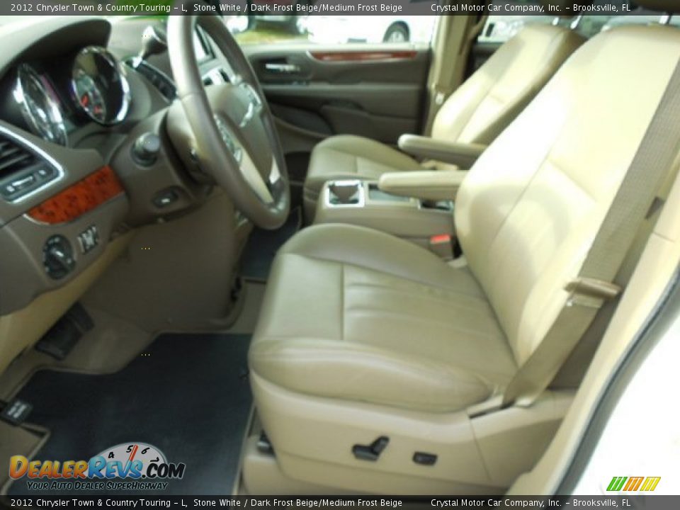 2012 Chrysler Town & Country Touring - L Stone White / Dark Frost Beige/Medium Frost Beige Photo #4