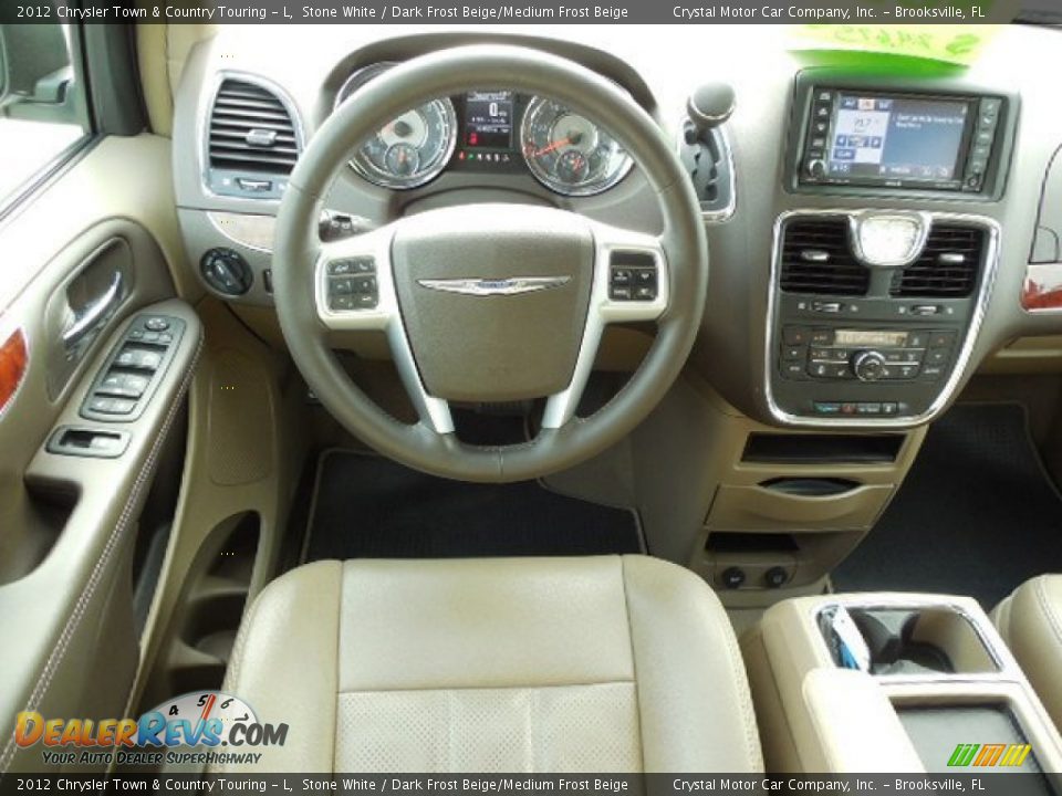 2012 Chrysler Town & Country Touring - L Stone White / Dark Frost Beige/Medium Frost Beige Photo #7