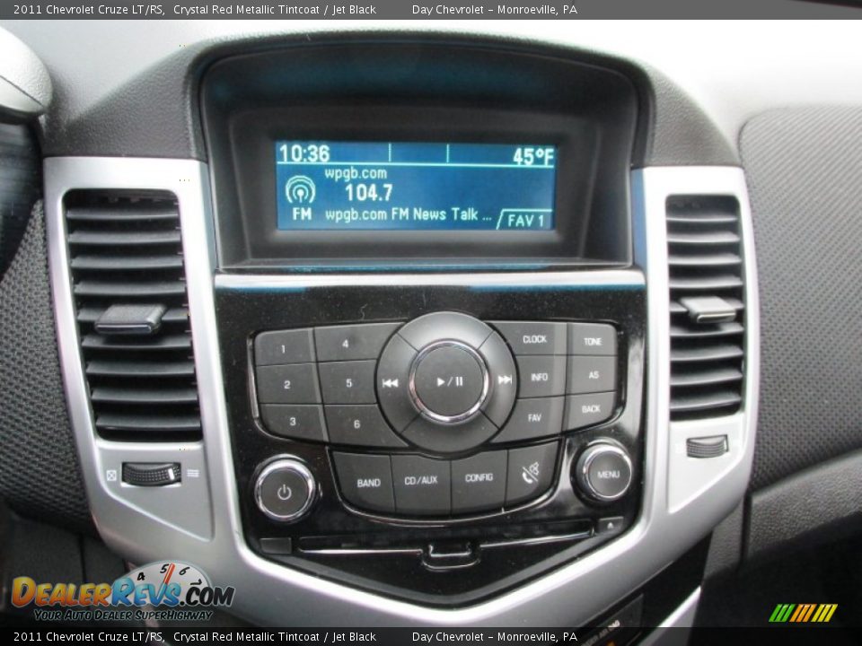 2011 Chevrolet Cruze LT/RS Crystal Red Metallic Tintcoat / Jet Black Photo #14