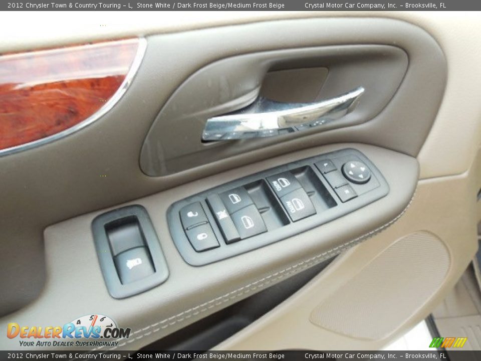 2012 Chrysler Town & Country Touring - L Stone White / Dark Frost Beige/Medium Frost Beige Photo #19