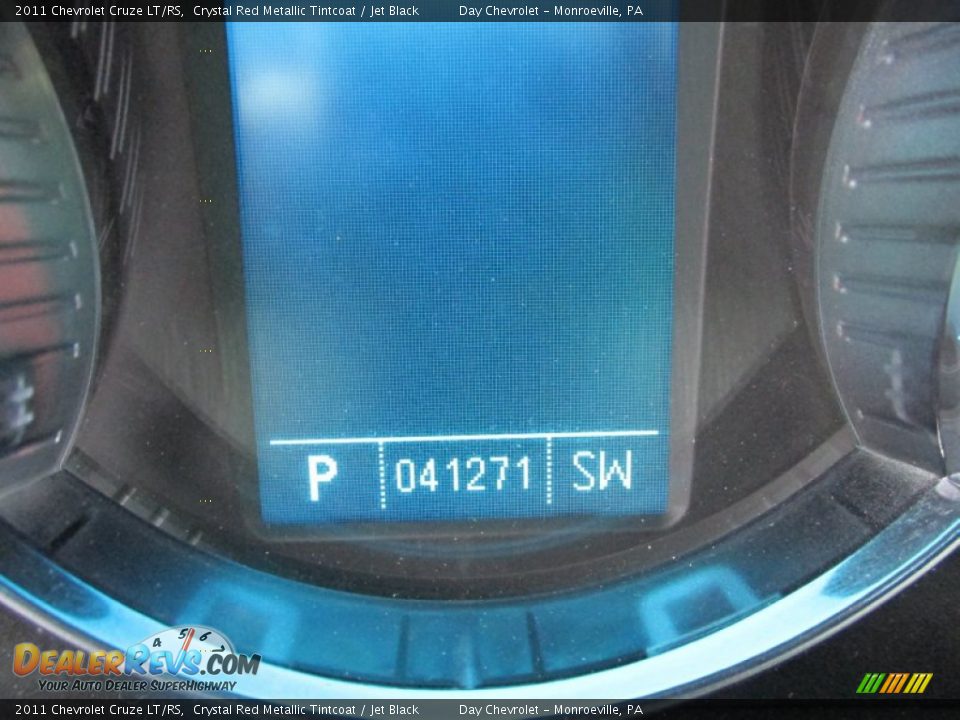 2011 Chevrolet Cruze LT/RS Crystal Red Metallic Tintcoat / Jet Black Photo #20