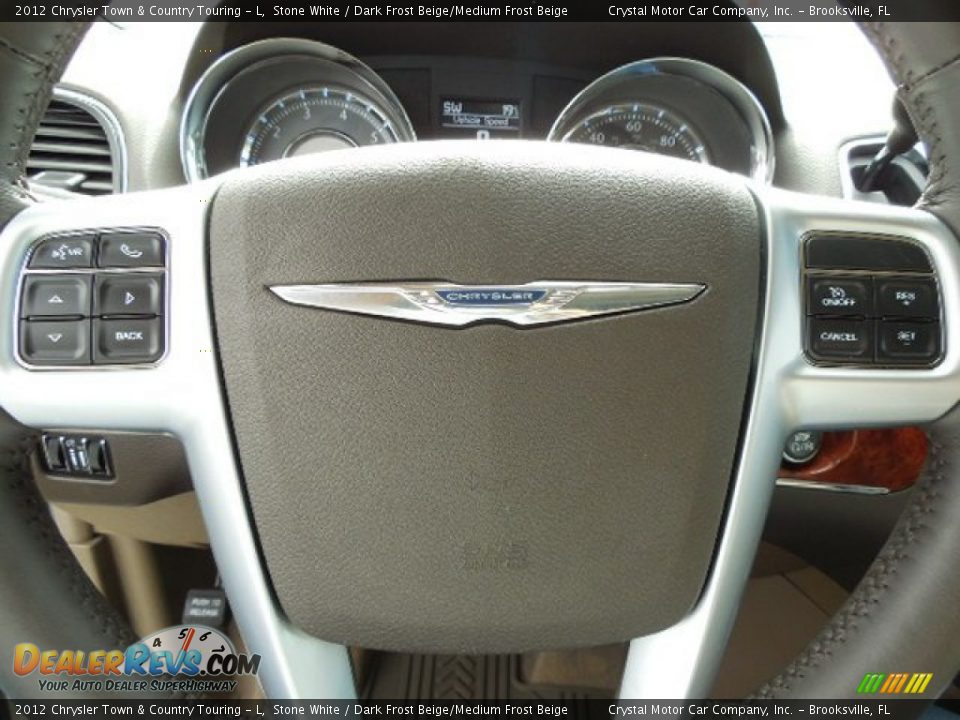 2012 Chrysler Town & Country Touring - L Stone White / Dark Frost Beige/Medium Frost Beige Photo #23