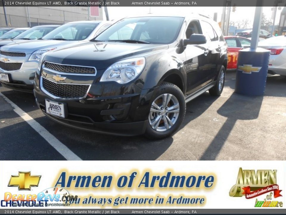 2014 Chevrolet Equinox LT AWD Black Granite Metallic / Jet Black Photo #1
