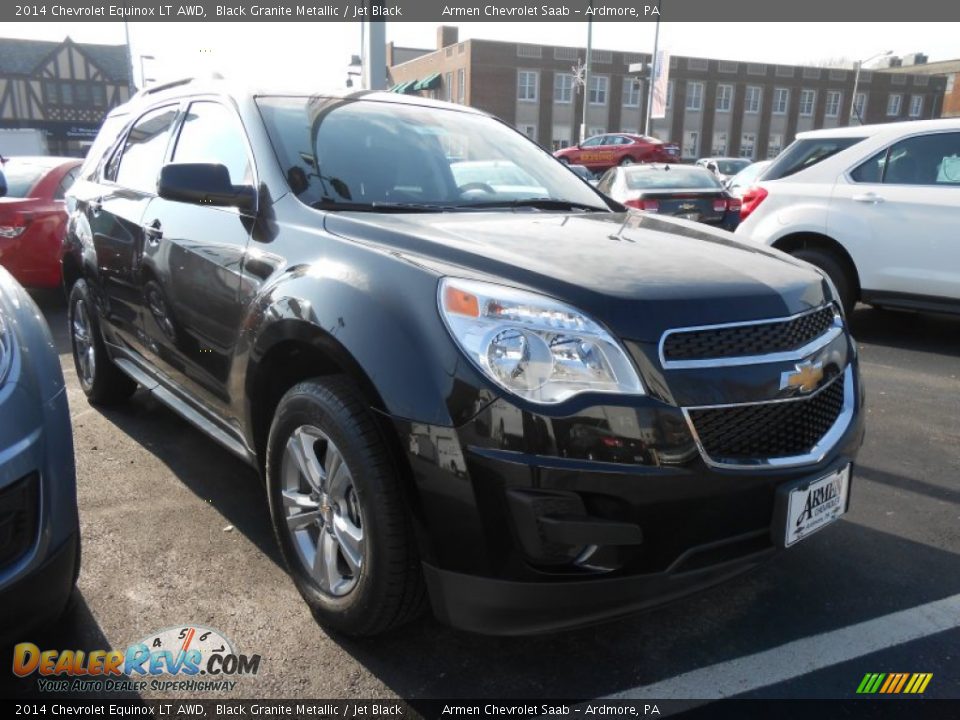 2014 Chevrolet Equinox LT AWD Black Granite Metallic / Jet Black Photo #3